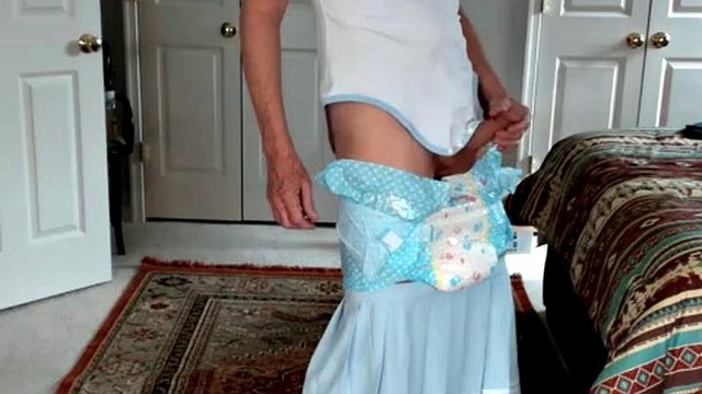 Sailor suit and diaper pee and cum