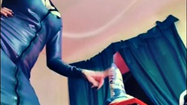 Latex Femdom Fetish Dominatrix Eva BDSM MILF Kink in High Heels and Glasses - Mistress Teacher