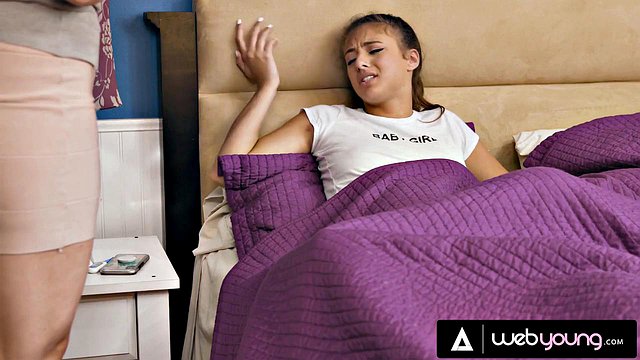 Gia Derza Fakes Sickness To Ditch College And Fuck Her Girlfriend Instead In Hardcore Face-Sitting And Fing