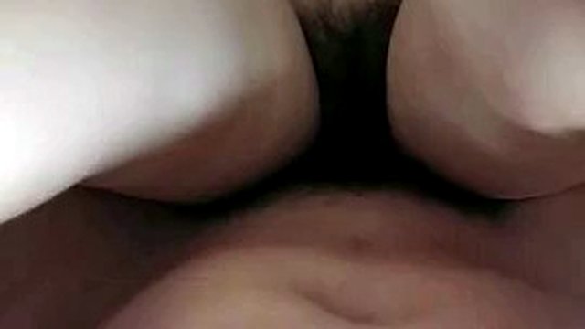 Spreading her pussy open to show the wife’s pussy being penetrated without a condom, leaking out her sexy tits