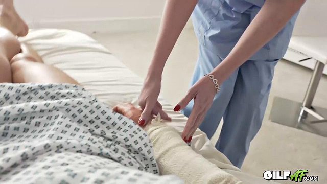 Granny Nurse Pounds Patient