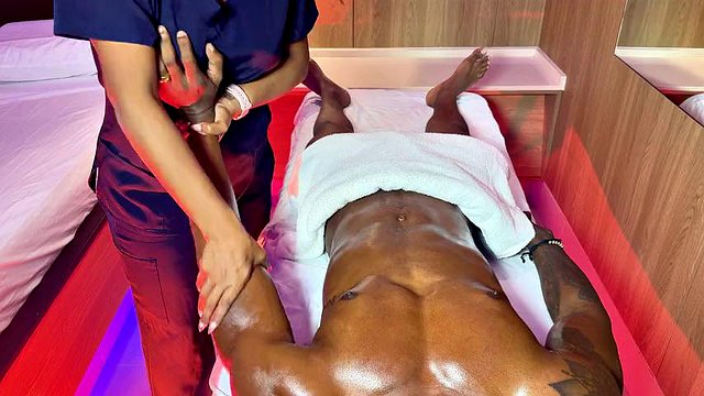 Big Tits Latina MILF Seduces Boy During Massage