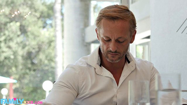 Lexi Sample's Blowjob for Stepdaddy Dorian Del Isla's Cumshot