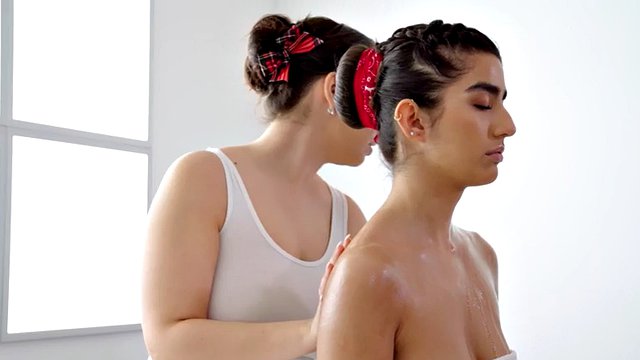 Sapphic lesbian massage with orgasm all inclusive