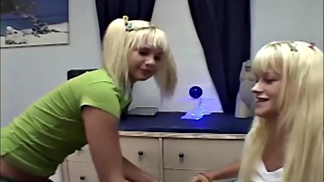 Milton Twin with small tits Lesbian Threesome lick