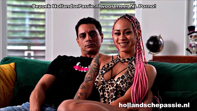Dutch Teknoshadows' First Girl-on-Girl Fuck at Passie
