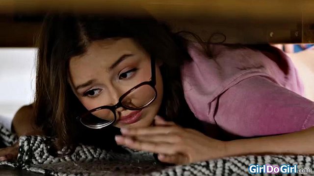 Stuck under the bed and ready 4 spanking