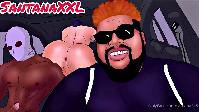 Santanaxxl chupa a Colt Spence: mamada, paja y porno gay