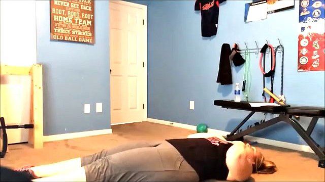 Chubby girl working out to lose weight