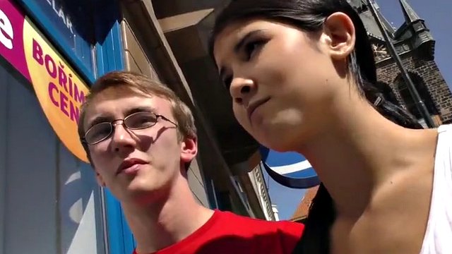 hunt4k. young chick rides guy's dick next to her submissive