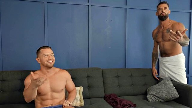 Alpha Wolf begs her hot friend Johnny Donovan to fuck his tight ass until they both orgasm - MEN