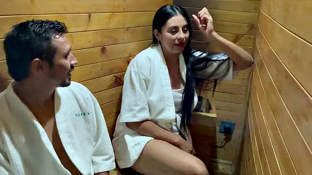 I fuck my son in law in the sauna