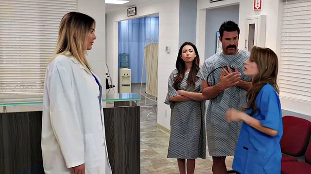 Cocksucking nurse pleasing doctors cock