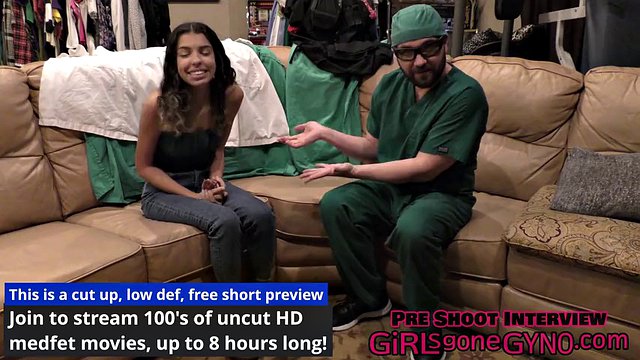 Doctor Aria Nicole and Doctor Tampa try on latex and surgical gloves at GirlsGoneGynoCom!