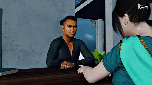 Die sexy Desi-Stiefmutter Maya hat Sex mit dem besten Freund ihres Sohnes, Aryan