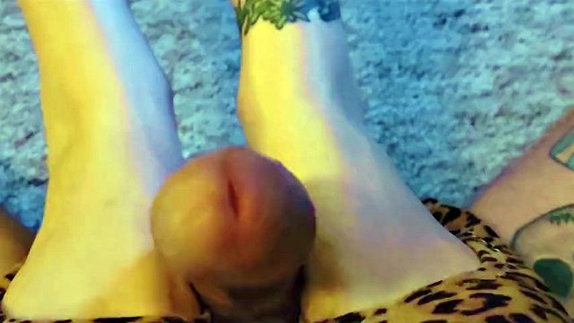 Sexy Shoe & Footjob + Femdom Orgasm Denial & Big Cock Ruined Orgasm With HUGE TITS MILF MILF Dominatrix MOM Mistress Thursday