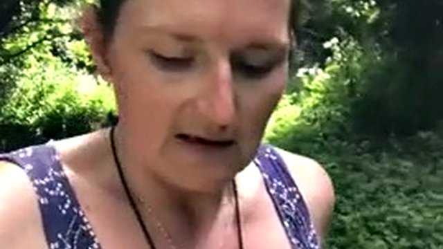 The best smell in the world! Sniffing my fingers as I walk commando in a short dress through the woods