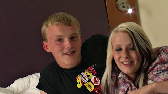 Teenage couples on camera for the first time