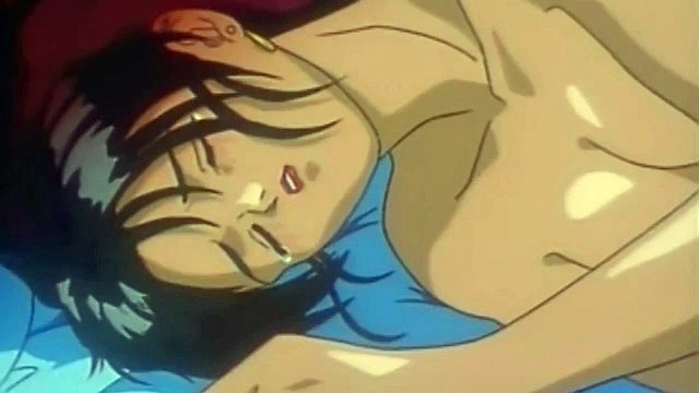 Bound anime babe rammed in rough bdsm sex