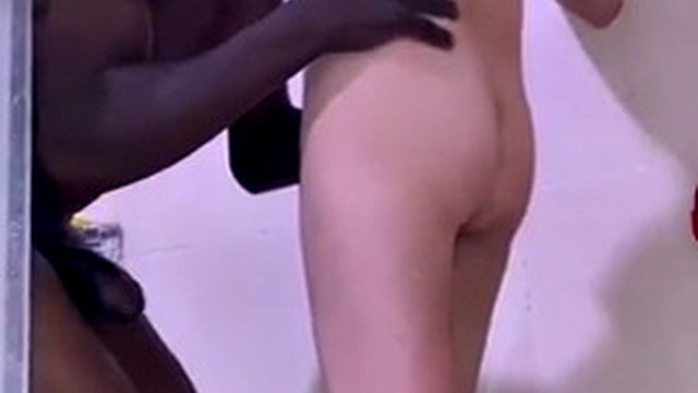 Mature MILF Seducing BBC Pool Boy in Shower Cheating Wife Got Caught Having Big Black Cock Anal Sex