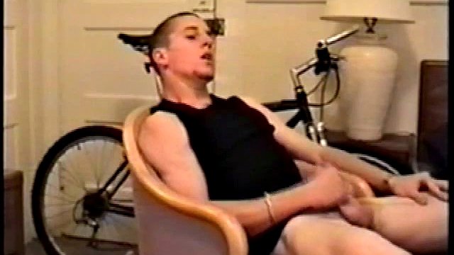 Adam strips down to reveal his toned skater body and leans back for a much needed jerk. He wraps his fist around his limp flesh and with a few punches and ass Adam pushes himself to full hard.