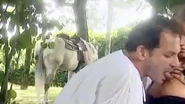 Rita Faltoyano Anal sex in the garden