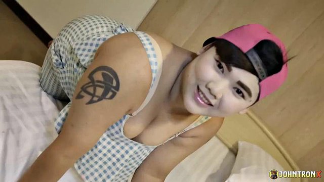 JohnTronX - Hardcore sex with a hot Thai amateur fatty: Blowjob, Doggy & Cowgirl Porn