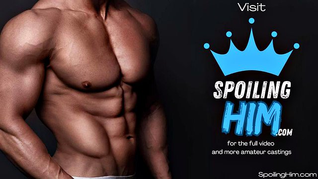 Naughty stud gets facial at casting