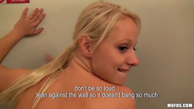 slurping blonde czech student pays for sex in public