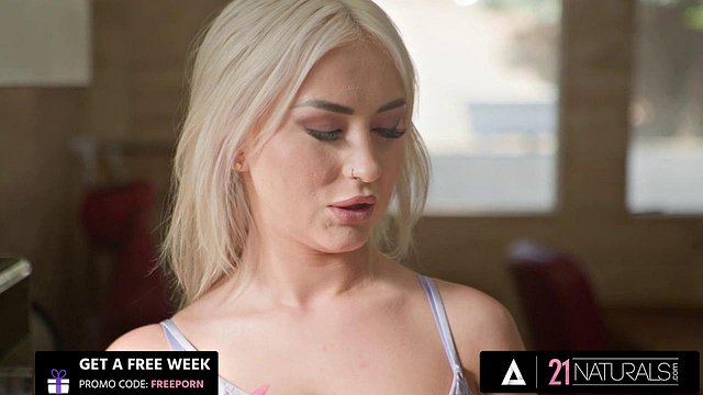 Lisi Kitty, Blonde Stunner with Perfect Natural Tits, Takes Massive BBC Bareback Deep in Her T