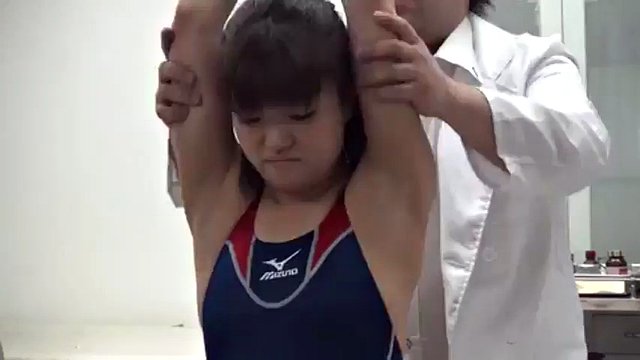 Japanese massage in swimsuit