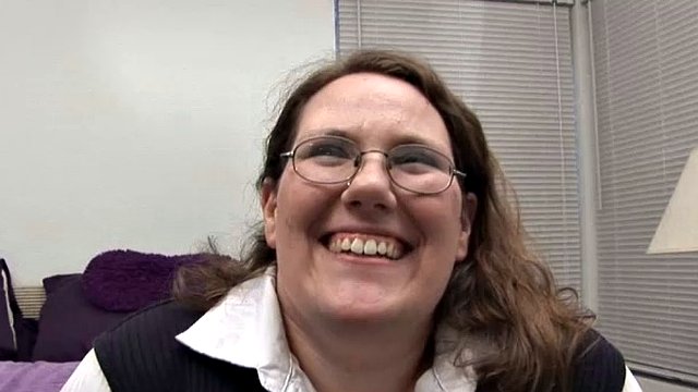 Shy and chubby Lorelie loosens up for a cock