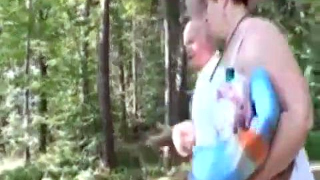 Step Grandpa Fucks Step Grandma and a Slut Outdoors: Blowjob, Amateur & Milf Porn