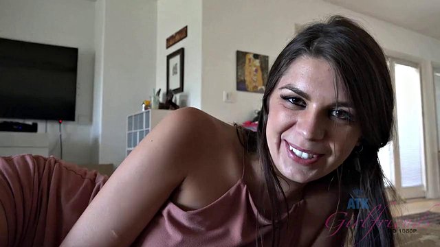 Olivia Lua blowjob, footjob, handjob POV style cumshot