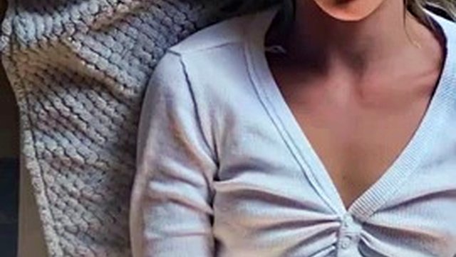 cute blonde with orgasms from pierced tits