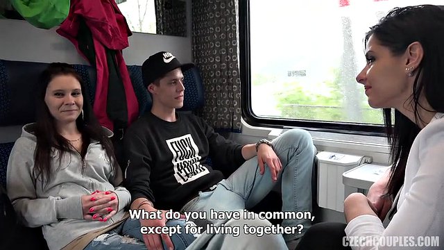 Two czech teen gets plowed on the way home