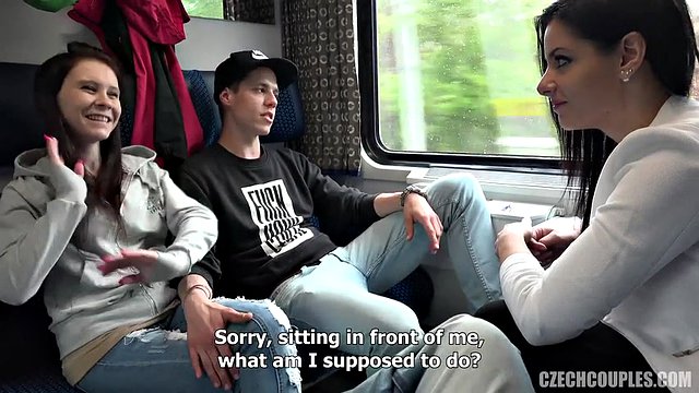 Two czech teen gets plowed on the way home