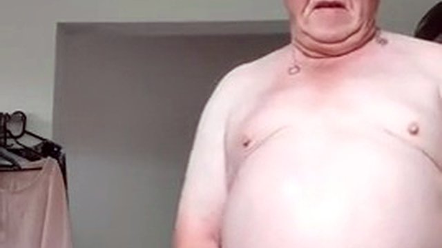 Shave cock and tits, jerk off and fart