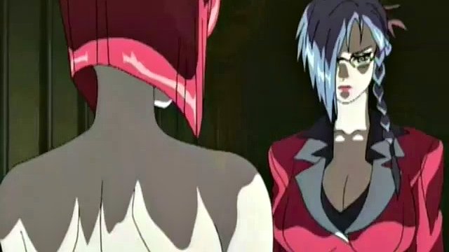Anime teen sucking cock in a cell