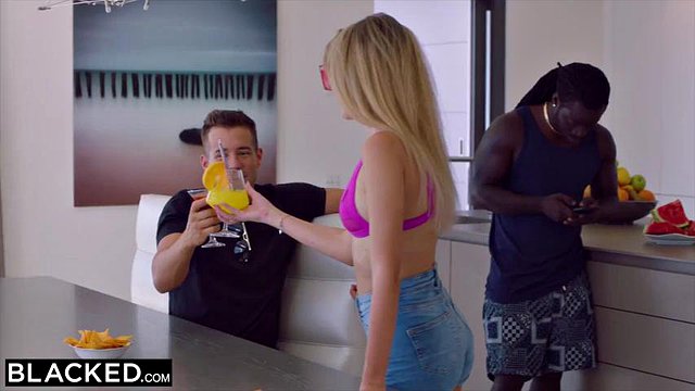 BLACKED Shy Talia seduces her longtime crush on holiday