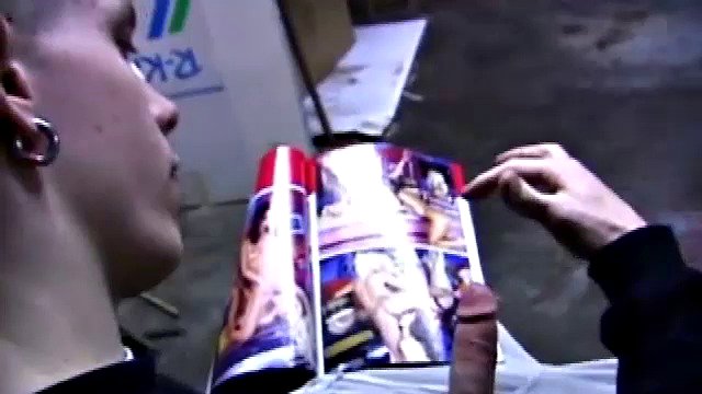Young Shane comes home from work, grabs a porn magazine and heads for the garage. There he undresses and starts stroking his cock. Along the way he stops to taste his sticky pre-cum, before surrendering to the point of no return.