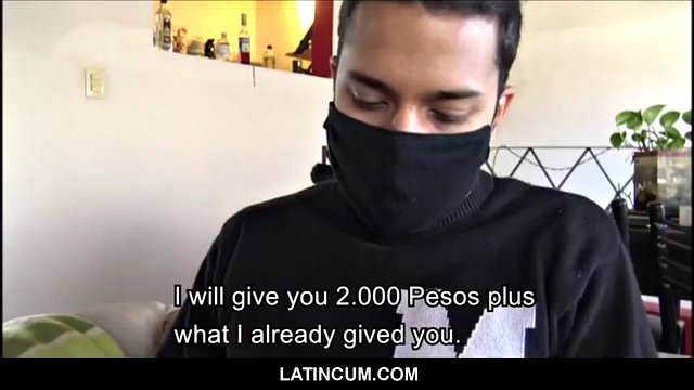 Young latino delivery boy twink sex with stranger for money