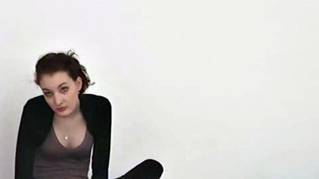 First facial during casting for extremely shy czech