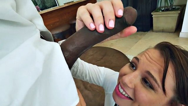 good girl aidra fox swallows the entire huge black dick