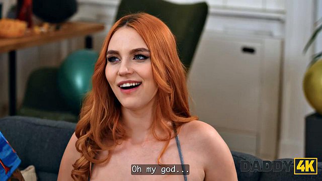 Thomas Stone's Massive Cock Stretches Tight Redhead Leya Desantis in Hardcore Cheating Fuck with In