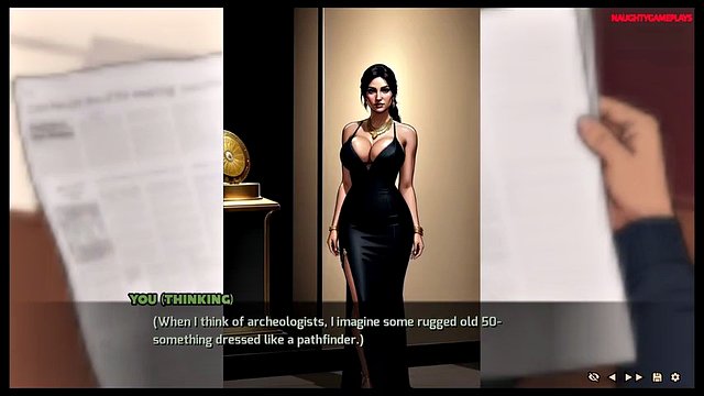 Lara Croft 01 거대한 가슴을 가진 섹시한 라라가 그를 흥분하게 만들었습니다.