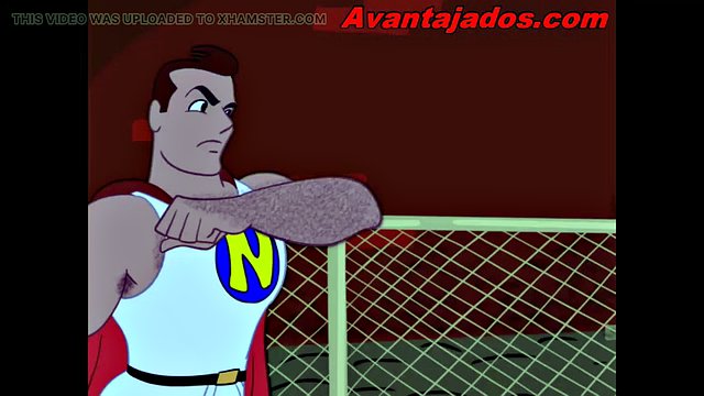 Gay cartoon the superhero and his bandits