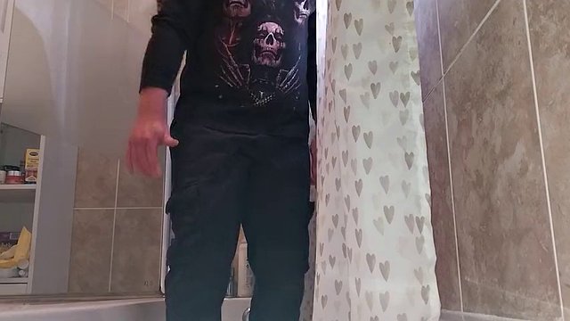 Desperate pee hold and pants wetting
