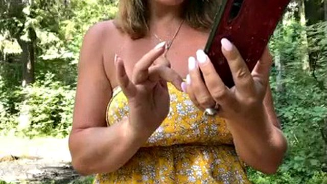 Horny Russian MILF Outdoor Cam Show Squirting in the Wood ||| Stella888-89 30-06-23