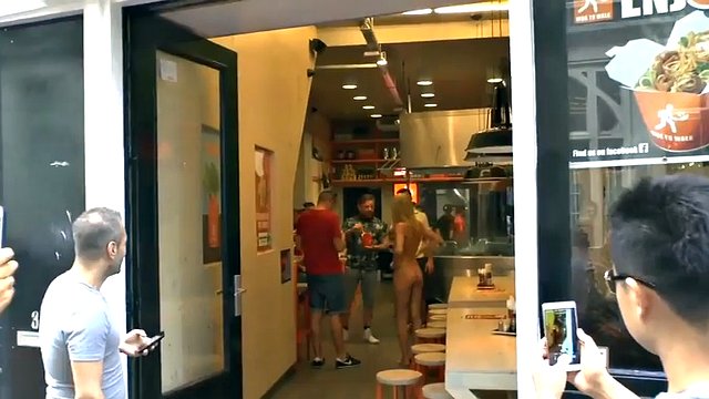 walking the streets naked